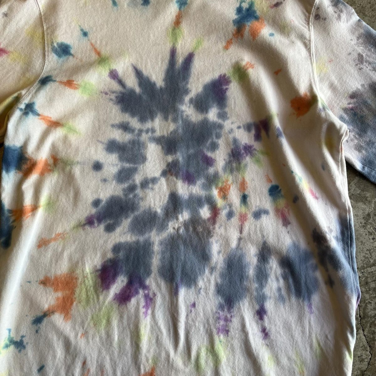 画像9: COLOR TIE DYE PATTERN DESIGN L/S TOPS / Ladies M(38~40) (9)