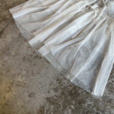 画像4: FRONT DOUBLE RIBBON DESIGN TIERED TULL N/S TOPS / Ladies M (4)
