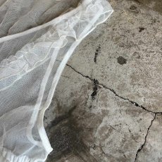 画像9: FRONT DOUBLE RIBBON DESIGN TIERED TULL N/S TOPS / Ladies M (9)