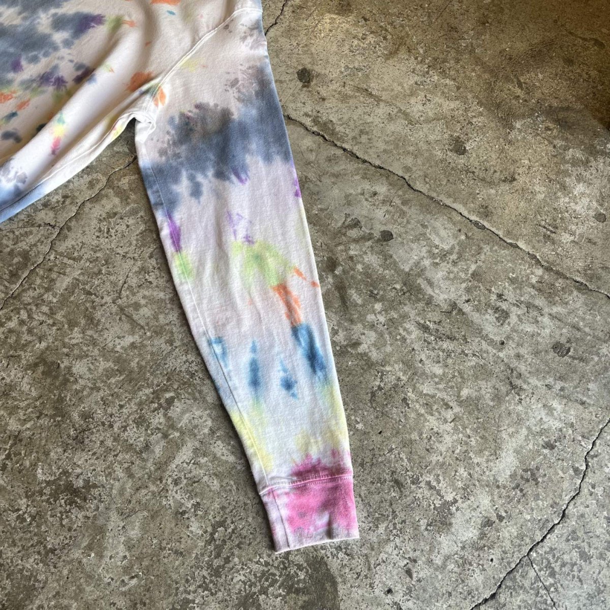 画像5: COLOR TIE DYE PATTERN DESIGN L/S TOPS / Ladies M(38~40) (5)