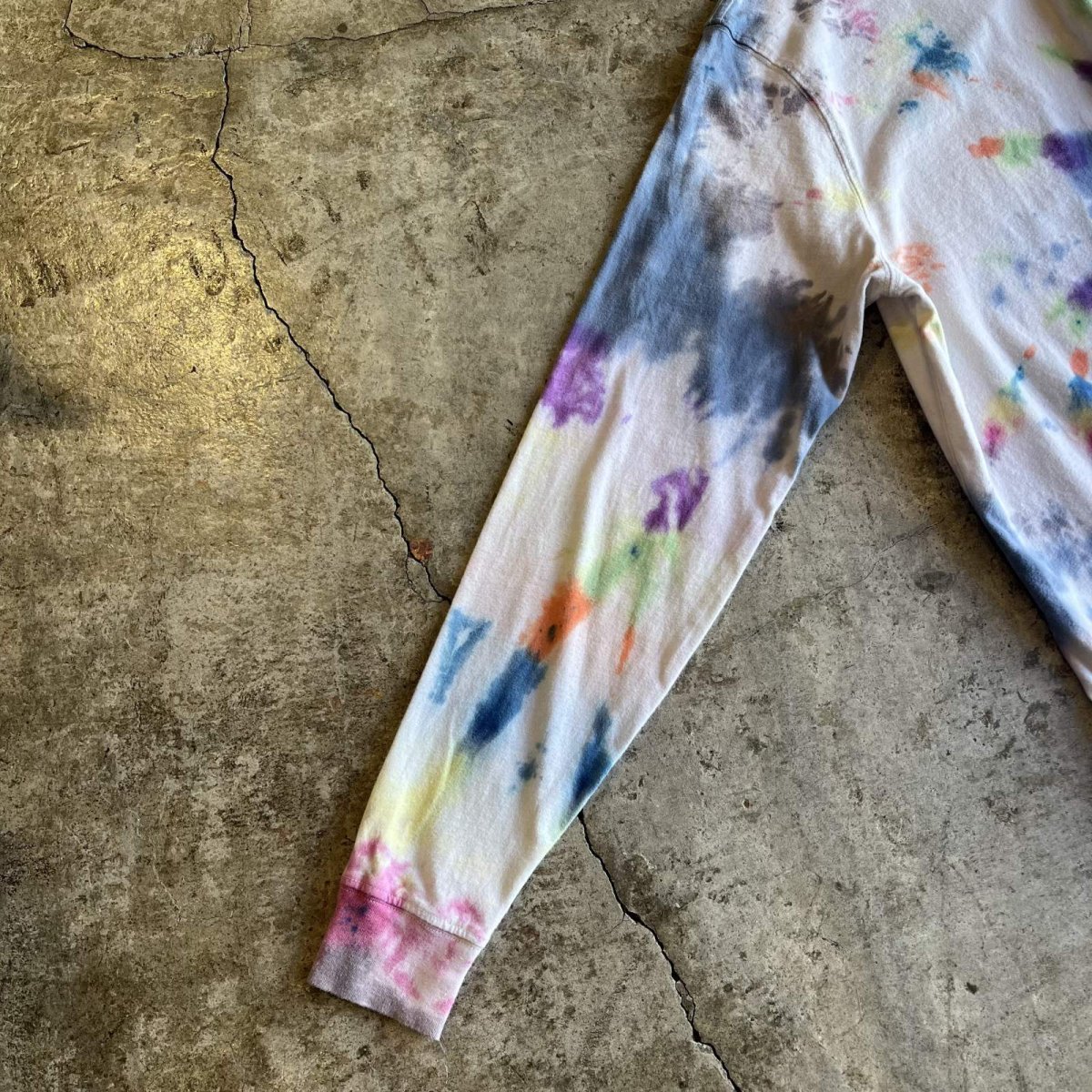 画像11: COLOR TIE DYE PATTERN DESIGN L/S TOPS / Ladies M(38~40) (11)