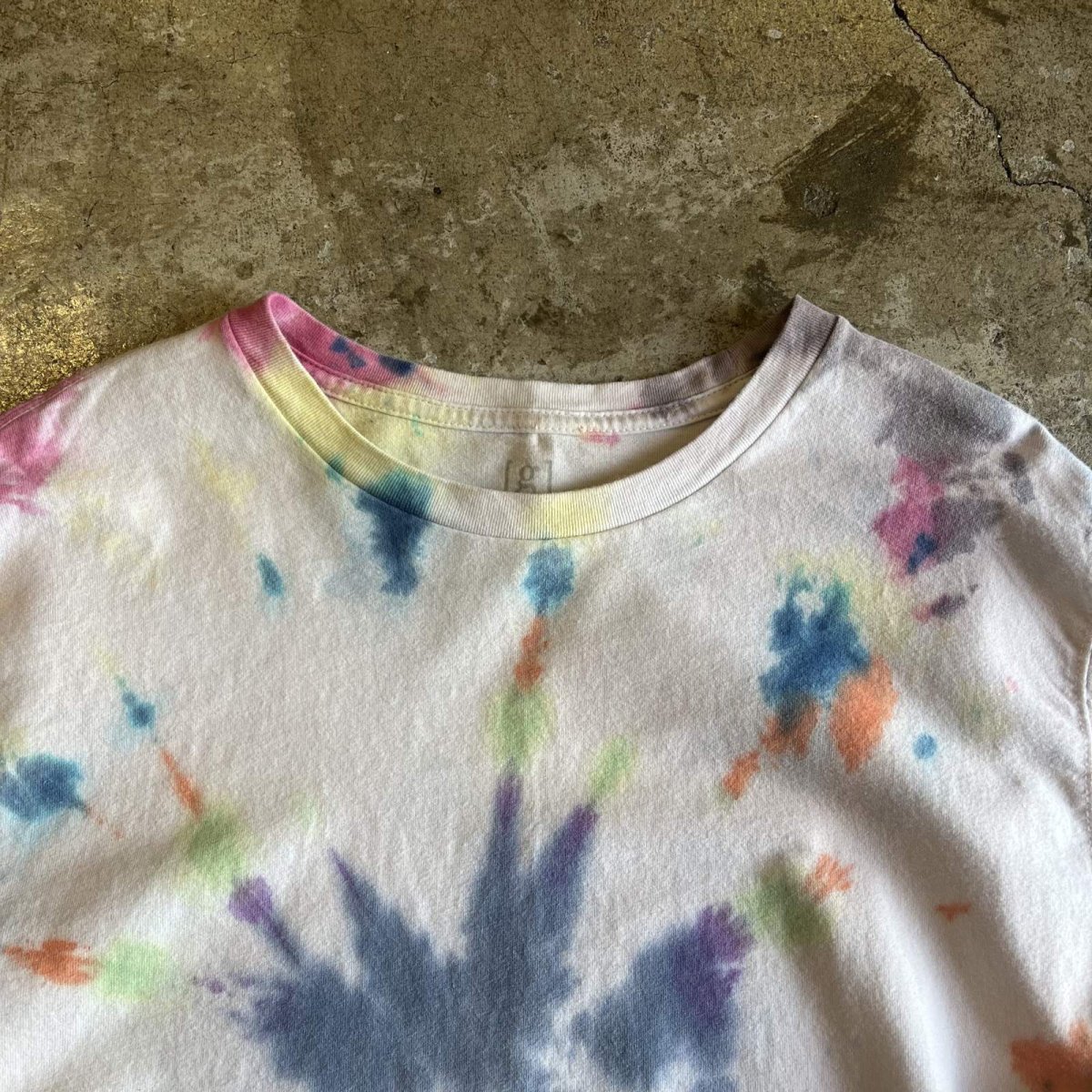 画像7: COLOR TIE DYE PATTERN DESIGN L/S TOPS / Ladies M(38~40) (7)