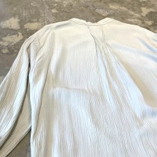 画像9: STRIPE PATTERN SWITCHED BAND COLLAR L/S SHIRT / Mens XL / MADE IN USA (9)