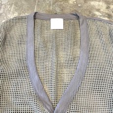 画像11: MULTI COLOR PIPING LINE MESH CARDIGAN / Mens L (11)