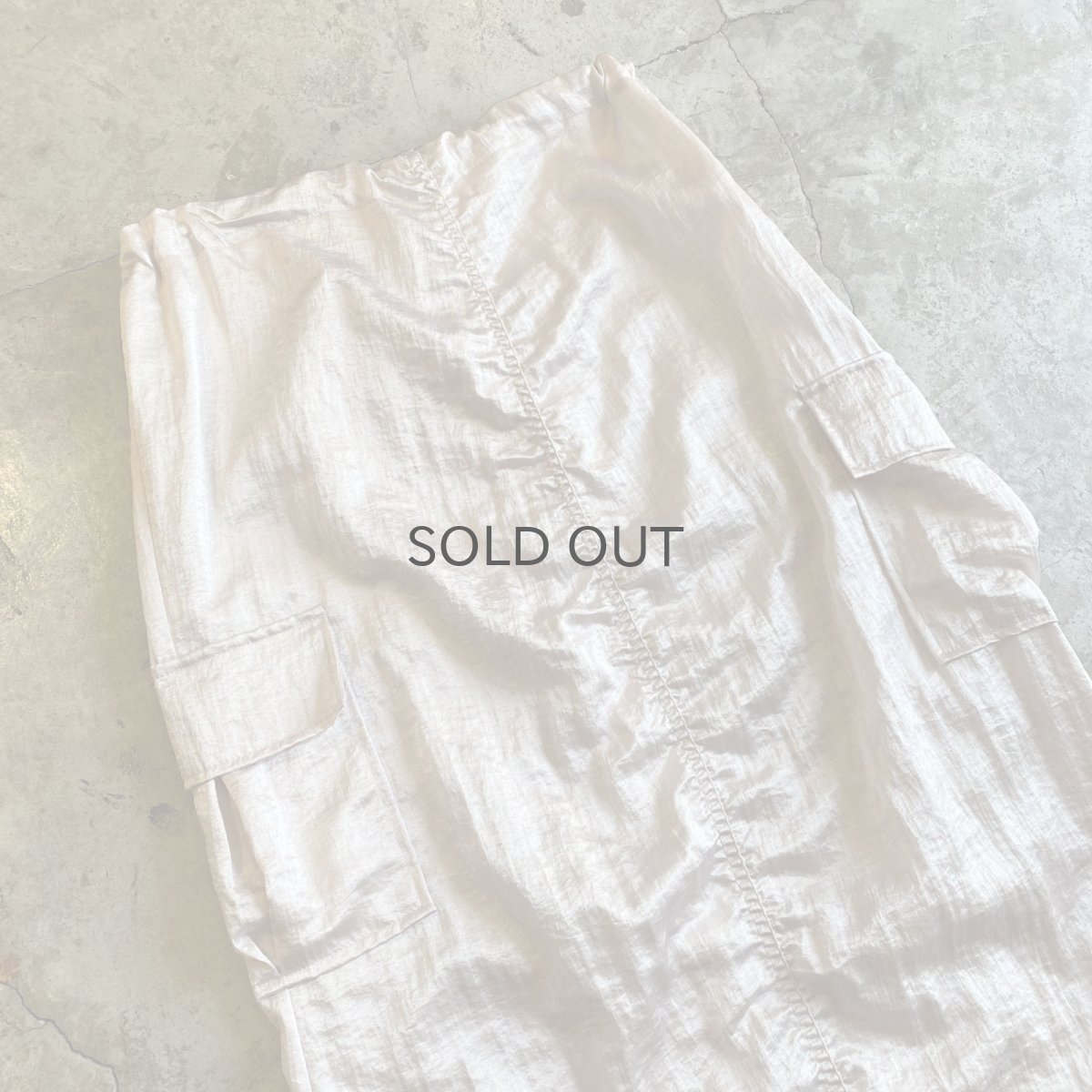 画像6: LUSTER PINK COLOR DESIGN WAIST DRAW CORD SKIRT / FREE~W35 (6)