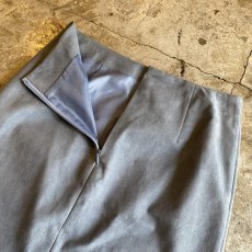画像6: FAUX SUEDE LEATHER POINT STUDS DESIGN COLOR KNEE LENGTH SKIRT / W27 (6)