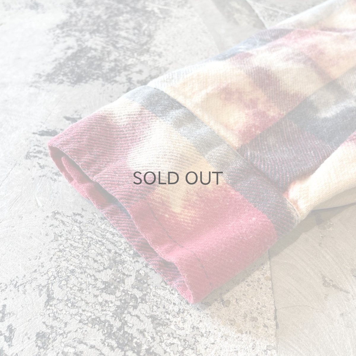 画像7: ALL OVER CHECK PATTERN BLEACHED L/S SHIRT / Mens L (7)