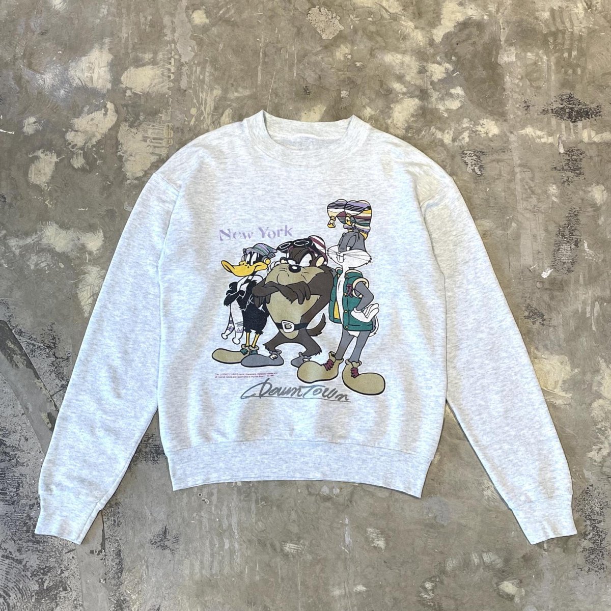 画像1: 90's "LOONEY TUNES"  CHARACTER PRINTED SWEAT / Mens L (1)