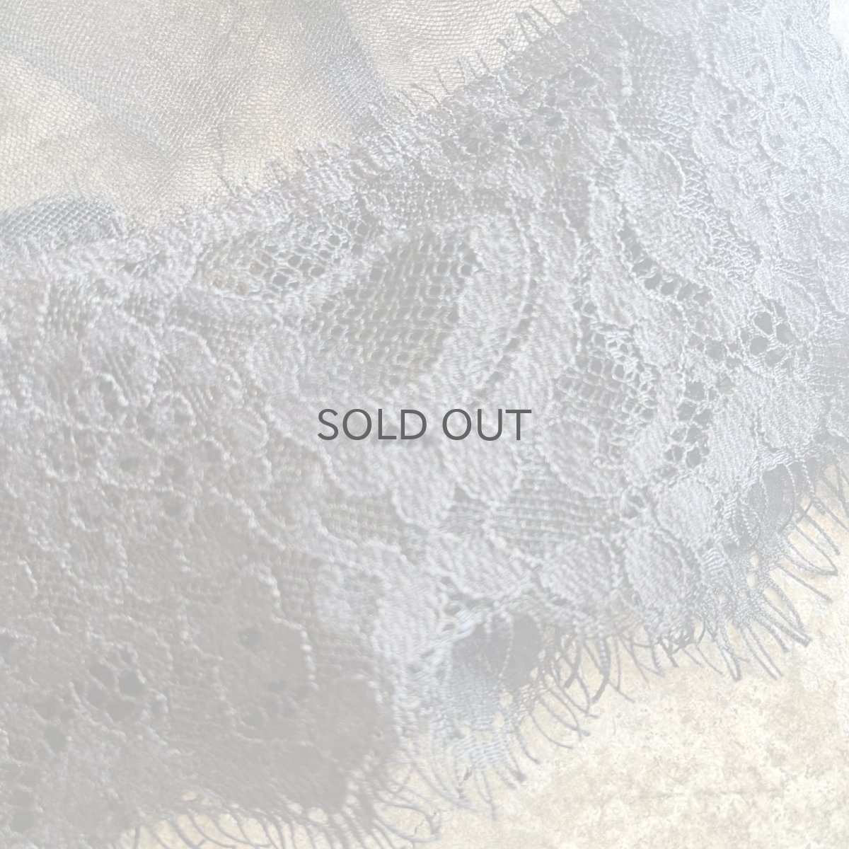 画像7: TIERED DOWN LACE DESIGN TULLE N/S TOPS / Ladies L　 (7)