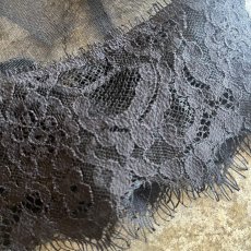 画像7: TIERED DOWN LACE DESIGN TULLE N/S TOPS / Ladies L　 (7)