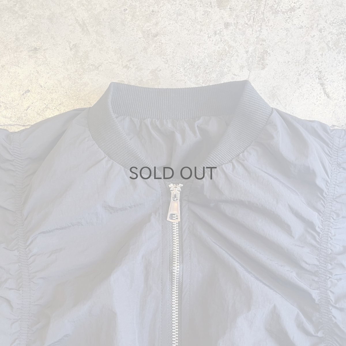 画像5: SLEEVE GATHER DESIGN ZIP UP VEST / Ladies M (5)