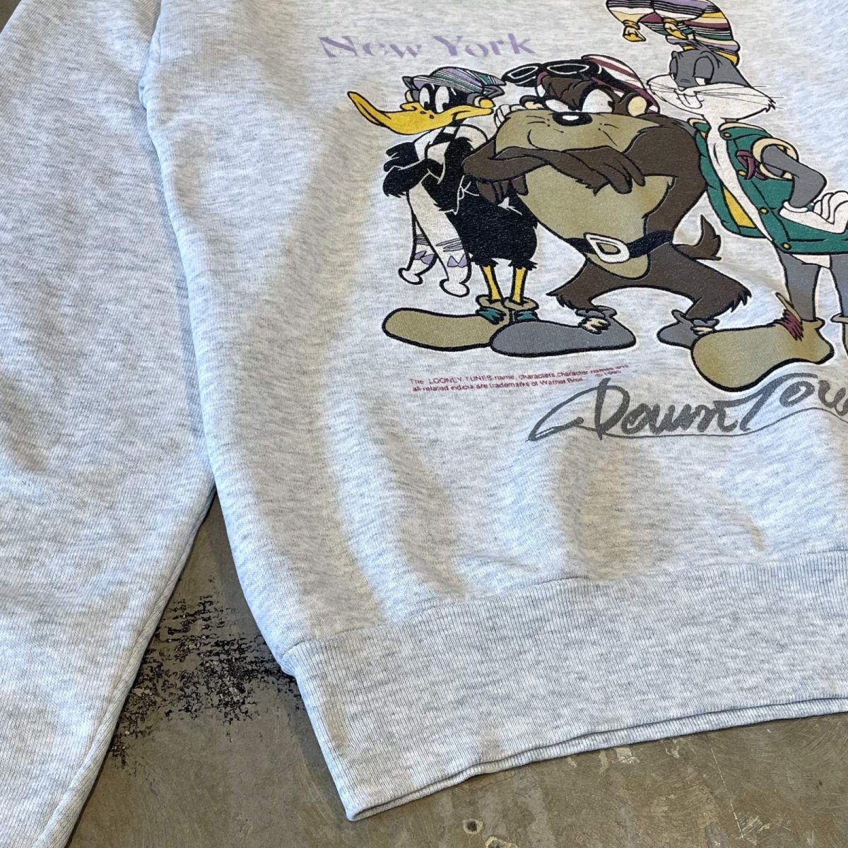 画像5: 90's "LOONEY TUNES"  CHARACTER PRINTED SWEAT / Mens L (5)
