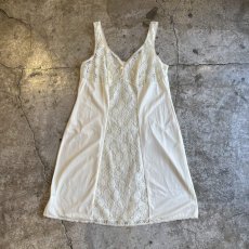 画像1: YELLOW COLOR FLOWER LACE DESIGN LINGERIE  / Ladies M(46)  (1)