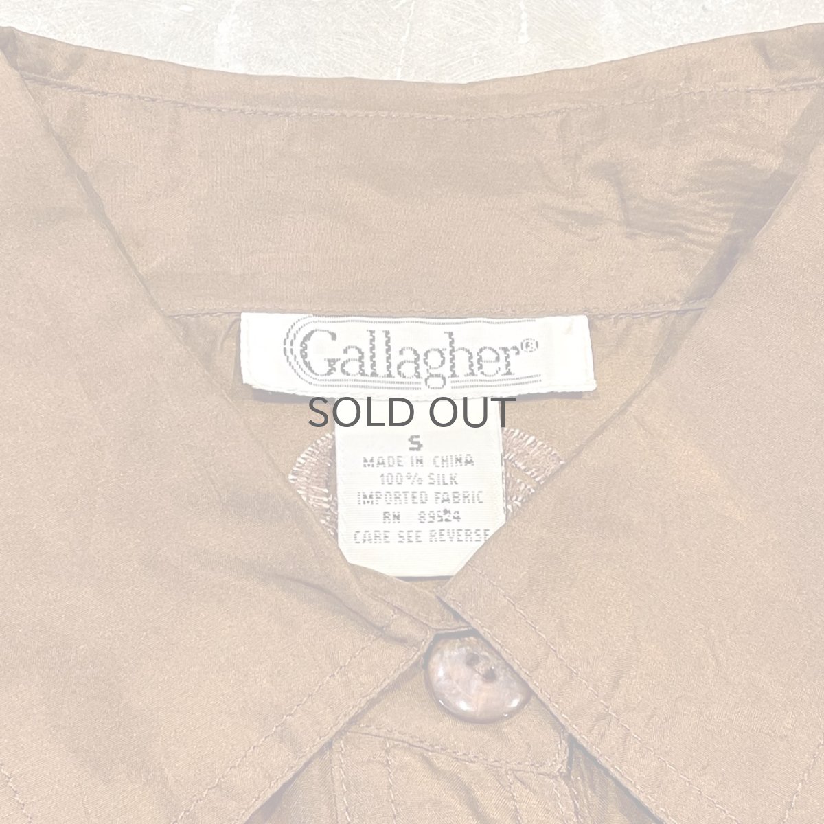 画像10: FRINGE YOKE EMBROIDEY SILK L/S SHIRT / Mens S(M) (10)