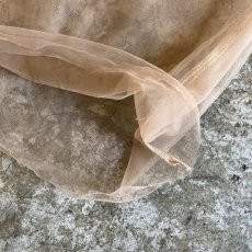 画像5: PALE TONE SLEEVE GATHER DESIGN TULLE SHEER L/S TOPS / Ladies L (5)