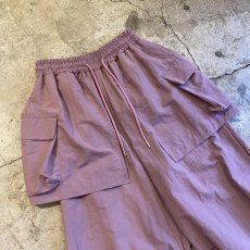画像3: 【WONDERGROUND】LAYERED COLOR APRON PANTS / PURPLE / OS (3)