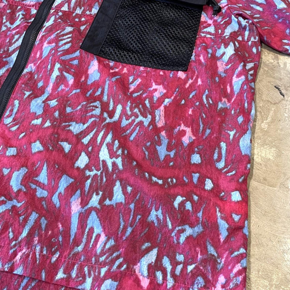 画像6: 【ACG】ALL OVER PATTERN ZIP UP NYLON S/S TOPS / Mens L (6)