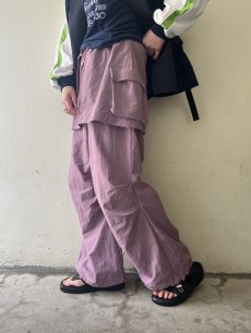 画像11: 【WONDERGROUND】LAYERED COLOR APRON PANTS / PURPLE / OS (11)