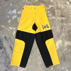 画像1: 90's "LBZ" COLOR SWITCHED MOTORCYCLE PANTS / W30 / MADE IN USA (1)