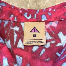 画像10: 【ACG】ALL OVER PATTERN ZIP UP NYLON S/S TOPS / Mens L (10)