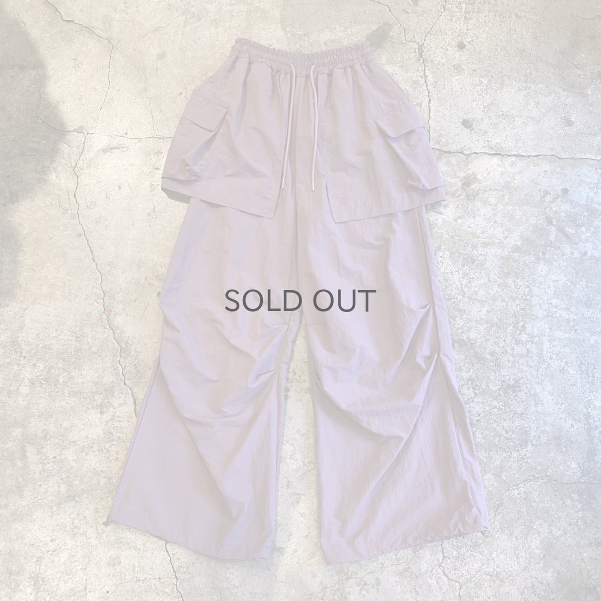 画像1: 【WONDERGROUND】LAYERED COLOR APRON PANTS / PURPLE / OS (1)
