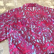 画像9: 【ACG】ALL OVER PATTERN ZIP UP NYLON S/S TOPS / Mens L (9)