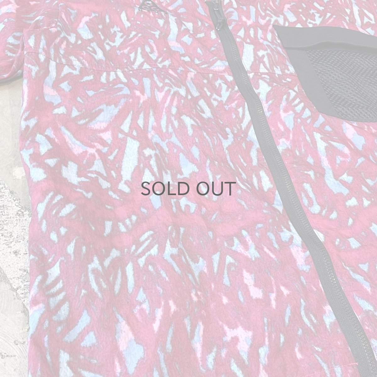 画像5: 【ACG】ALL OVER PATTERN ZIP UP NYLON S/S TOPS / Mens L (5)
