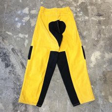 画像2: 90's "LBZ" COLOR SWITCHED MOTORCYCLE PANTS / W30 / MADE IN USA (2)
