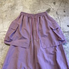 画像4: 【WONDERGROUND】LAYERED COLOR APRON PANTS / PURPLE / OS (4)