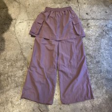 画像2: 【WONDERGROUND】LAYERED COLOR APRON PANTS / PURPLE / OS (2)