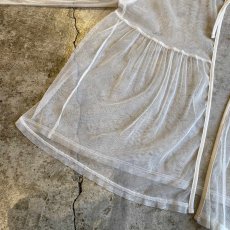 画像5: FRONT STRING DESIGN L/S SHEER BLOUSE / Ladies L (5)