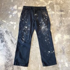 画像1: 【CARHARTT】SPLASH PAINTED WIDE WORK PANTS / W34 (1)