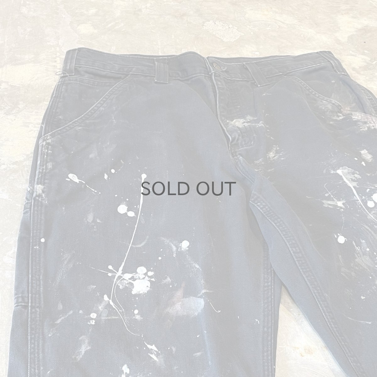 画像3: 【CARHARTT】SPLASH PAINTED WIDE WORK PANTS / W34 (3)