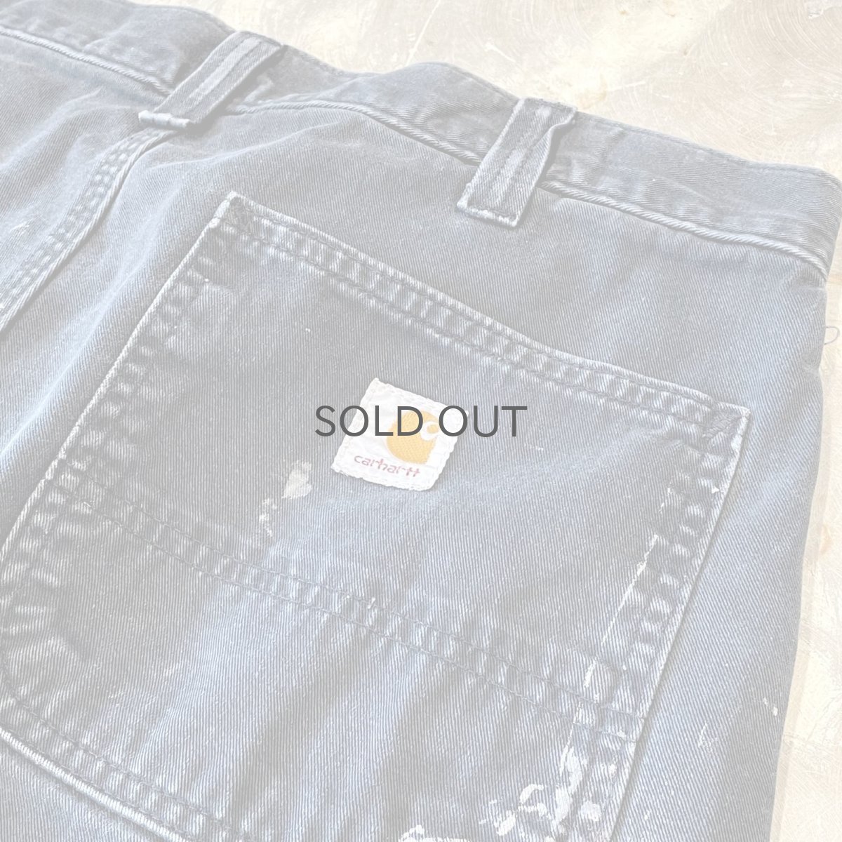 画像10: 【CARHARTT】SPLASH PAINTED WIDE WORK PANTS / W34 (10)