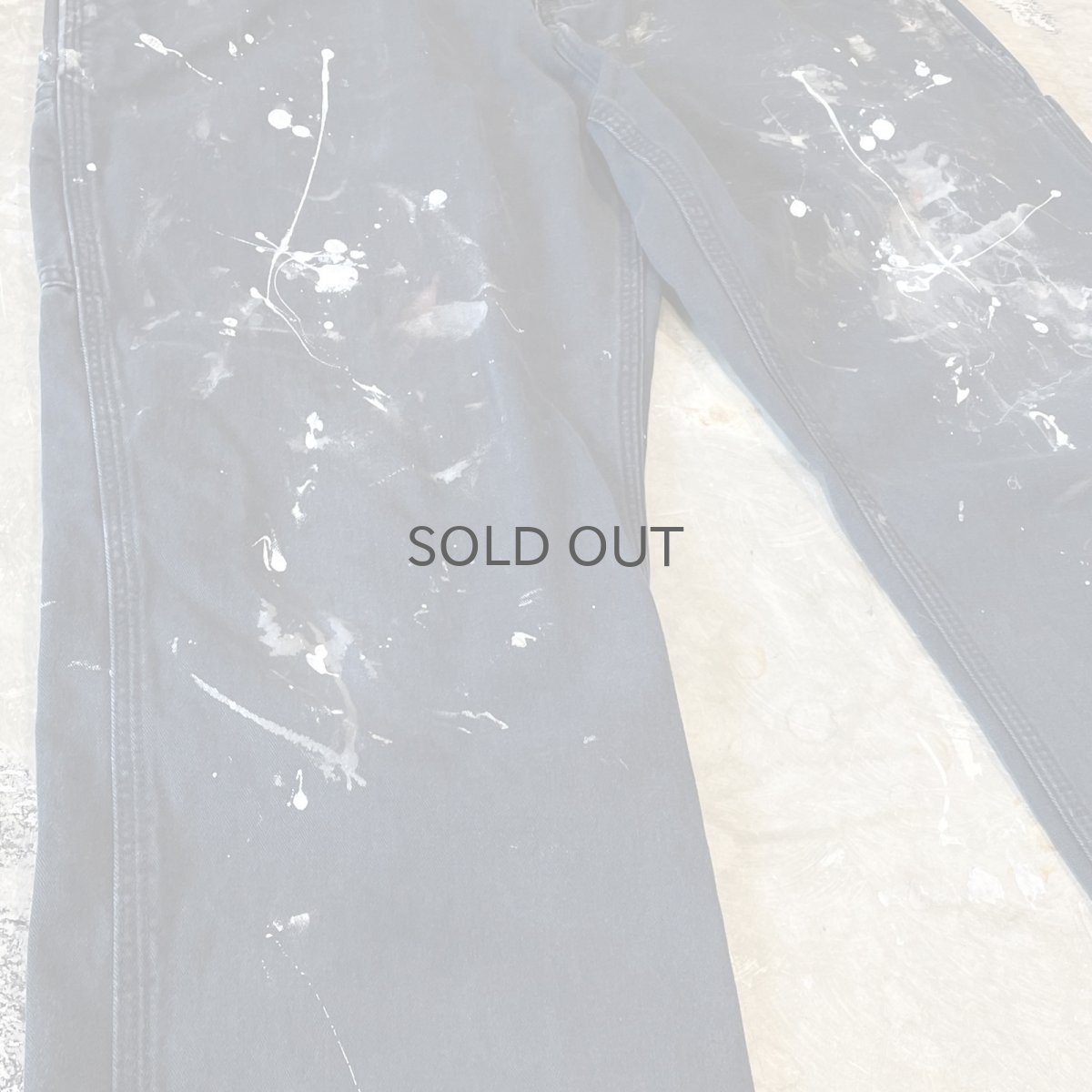 画像5: 【CARHARTT】SPLASH PAINTED WIDE WORK PANTS / W34 (5)