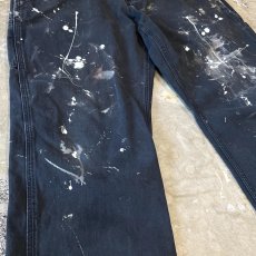 画像5: 【CARHARTT】SPLASH PAINTED WIDE WORK PANTS / W34 (5)