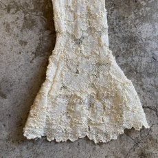 画像6:  FRONT TIE DESIGN FLORAL LACE CARDIGAN / Ladies S~M (6)