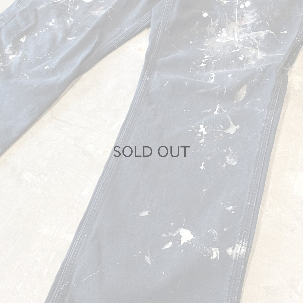 画像6: 【CARHARTT】SPLASH PAINTED WIDE WORK PANTS / W34 (6)