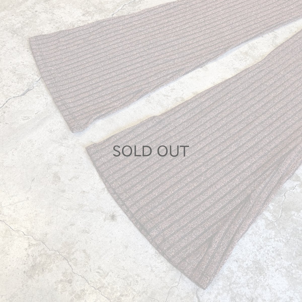 画像4: ALL OVER PATTERN GLITTER LINE DESIGN FLARE PANTS / W29~W31 (4)