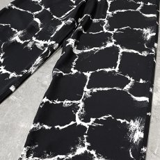 画像6: ALL OVER BRICKS PATTERN WIDE SILHOUETTE PANTS / FREE (6)