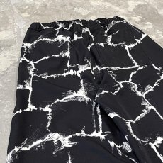 画像9: ALL OVER BRICKS PATTERN WIDE SILHOUETTE PANTS / FREE (9)