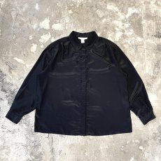 画像1: POINT EMBROIDERY CHINA BUTTON L/S SHIRT / Mens L (1)
