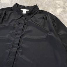 画像4: POINT EMBROIDERY CHINA BUTTON L/S SHIRT / Mens L (4)