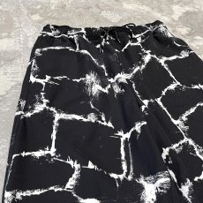 画像3: ALL OVER BRICKS PATTERN WIDE SILHOUETTE PANTS / FREE (3)
