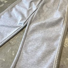 画像6: SIDE KNITTING LINE WIDE SILHOUETTE SWEAT PANTS / FREE / GRAY (6)