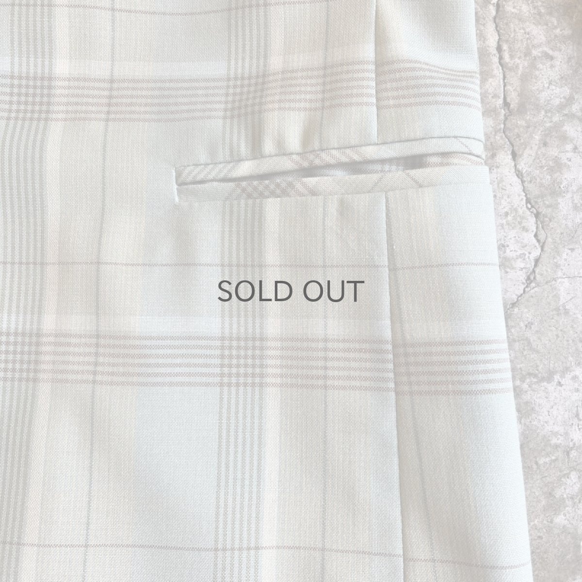 画像6: PALE TONE COLOR ALL OVER CHECK PATTERN DESIGN TAILORED JACKET / Ladies M(9AR) (6)