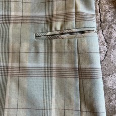 画像6: PALE TONE COLOR ALL OVER CHECK PATTERN DESIGN TAILORED JACKET / Ladies M(9AR) (6)
