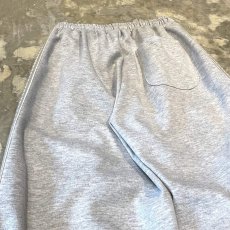画像9: SIDE KNITTING LINE WIDE SILHOUETTE SWEAT PANTS / FREE / GRAY (9)