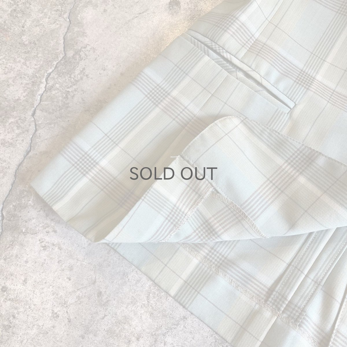 画像5: PALE TONE COLOR ALL OVER CHECK PATTERN DESIGN TAILORED JACKET / Ladies M(9AR) (5)