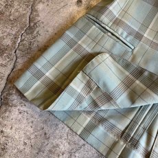 画像5: PALE TONE COLOR ALL OVER CHECK PATTERN DESIGN TAILORED JACKET / Ladies M(9AR) (5)